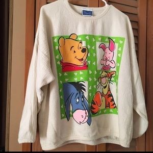 Vintage Winnie The Pooh Sweater L/XL Unisex Disney Piglet Tigger Eeyore